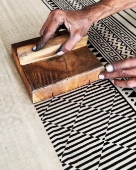 Block printing or hand block printing